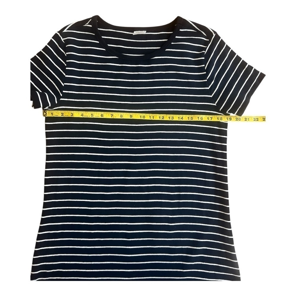 Touched by Nature Black & White Striped T-Shirt Dress size XL Women - Picture 5 of 8
